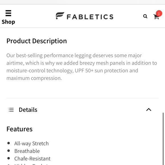 Mid-Rise PowerHold® Moto Legging NWT XL - Picture 8 of 8